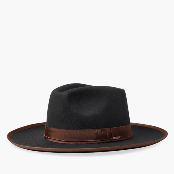 Brixton Reno Fedora Black Brown Size S main image 7